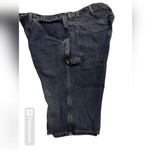 Men's Dark Blue Denim Shorts